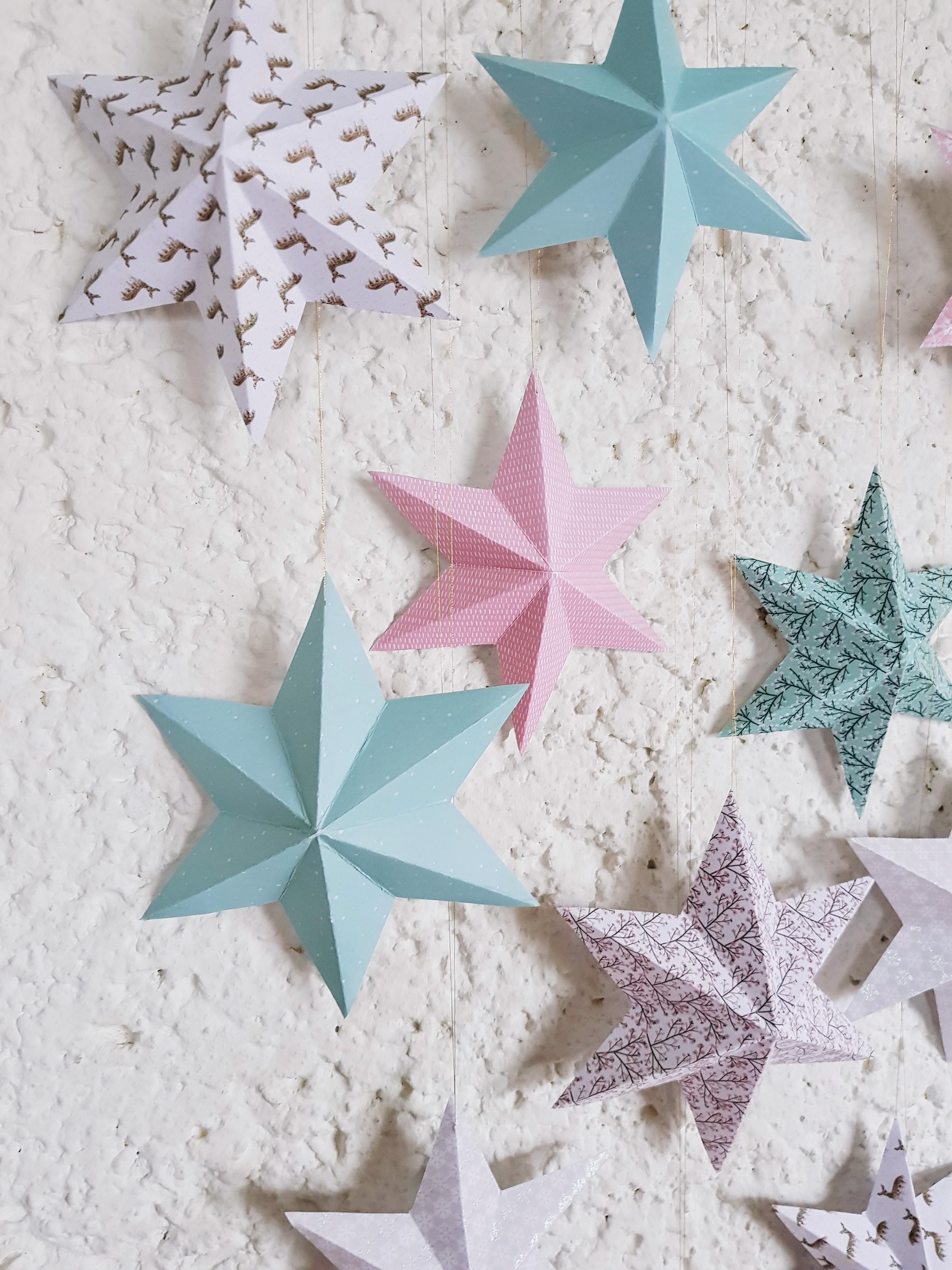 DIY // 3d Star Wall Hanger
